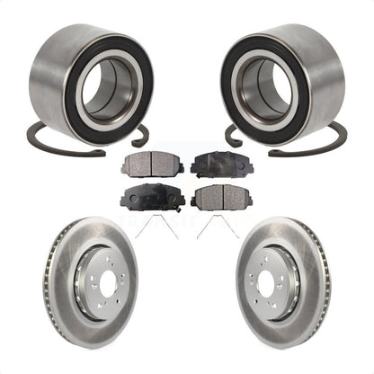 Wheel Bearing Coated Disc Brake Rotors And Pads Front Kit For 2016 Acura ILX