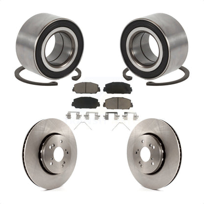 Wheel Bearing Disc Brake Rotors And Ceramic Pads Front Kit For 2016 Acura ILX
