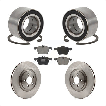 Wheel Bearing Disc Brake Rotors And Ceramic Pads Front Kit For 2015 Jaguar XK