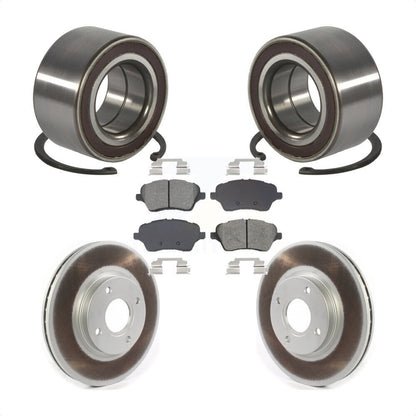 Wheel Bearing Coated Disc Brake Rotor Pad Front Kit For 2014-2019 Ford Fiesta ST