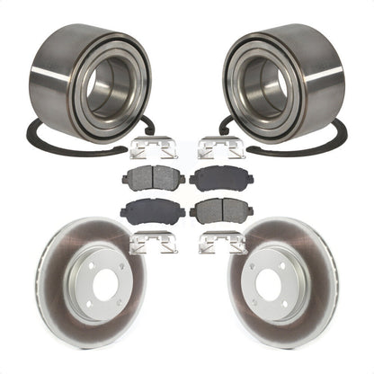 Wheel Bearing Coated Disc Brake Rotors And Pads Front Kit For Nissan Kicks Versa