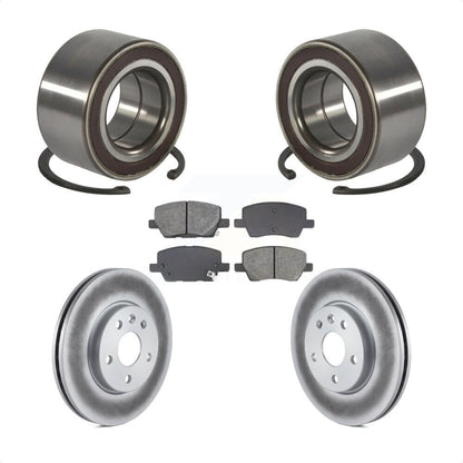 Wheel Bearing Coated Brake Rotor And Pad Front Kit For 2018-2020 Chevrolet Sonic