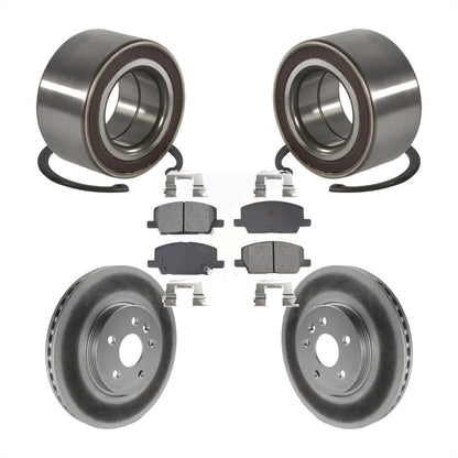 Wheel Bearing Coated Brake Rotor & Pad Front Kit For Buick Encore Chevrolet Trax