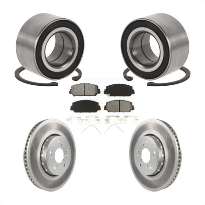 Wheel Bearing Coated Disc Brake Rotors And Pads Front Kit For 2016 Acura ILX