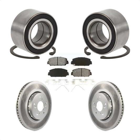 Wheel Bearing Coated Disc Brake Rotors And Pads Front Kit For 2016 Acura ILX