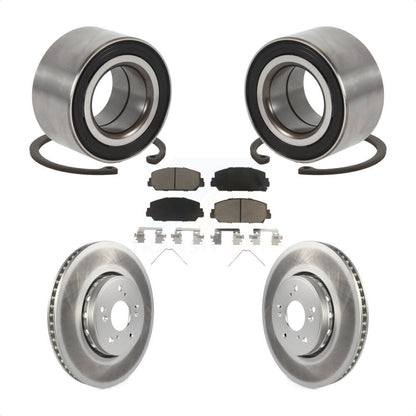 Wheel Bearing Coated Disc Brake Rotors And Pads Front Kit For 2016 Acura ILX