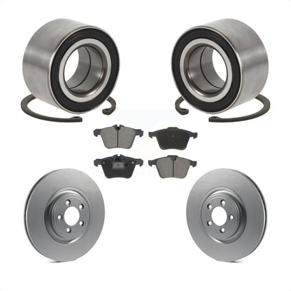 Wheel Bearing Coated Disc Brake Rotors And Pads Front Kit For 2015 Jaguar XK