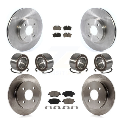 Bearing Disc Brake Rotor Pads Front Rear Kit (10Pc) For 2014-2019 Ford Fiesta ST