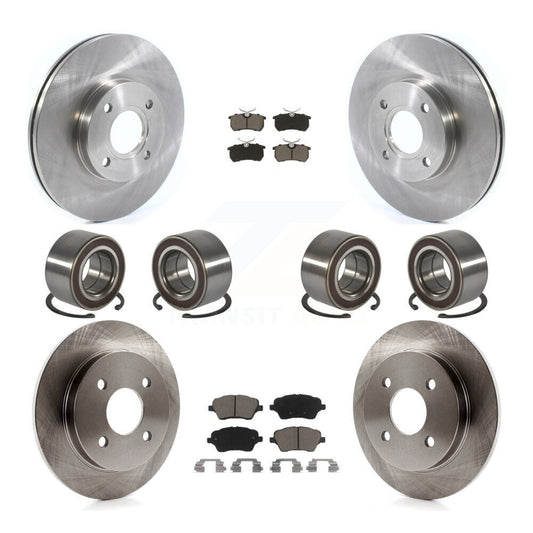Bearing Disc Brake Rotor Pads Front Rear Kit (10Pc) For 2014-2019 Ford Fiesta ST