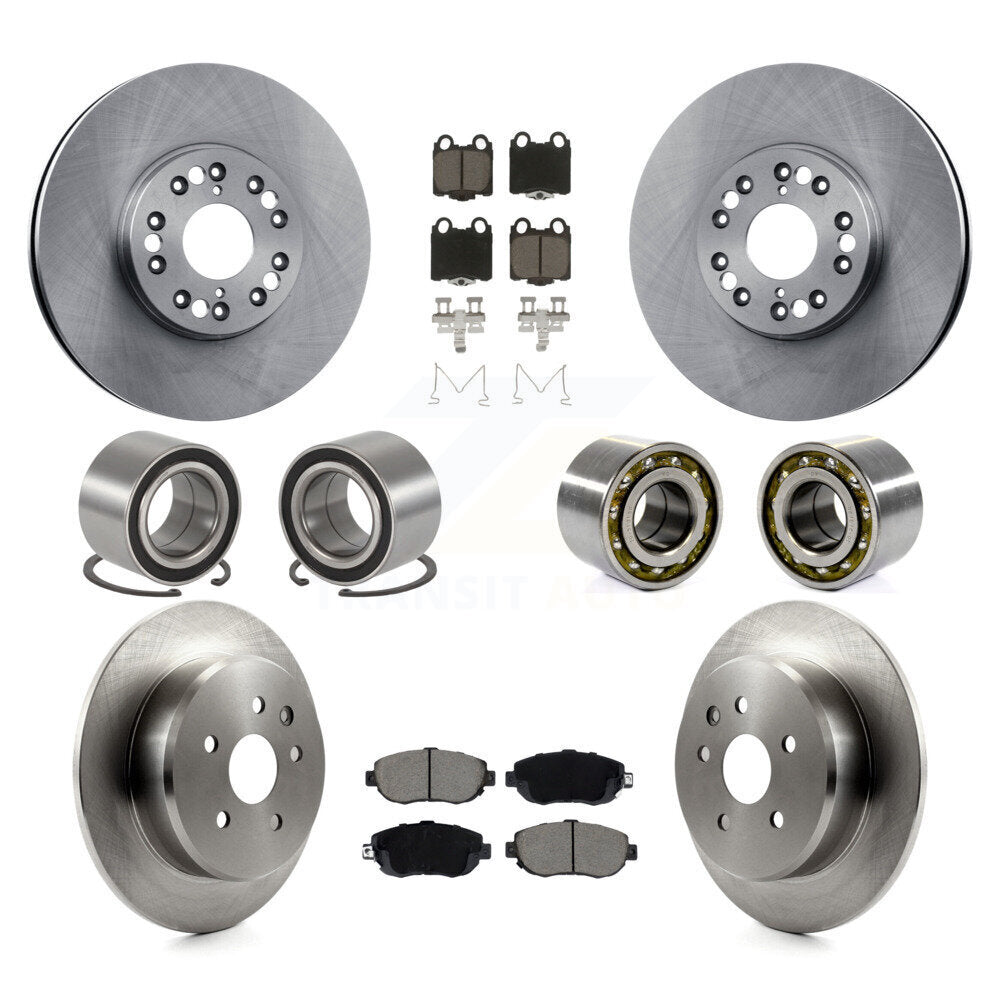 Bearing Disc Brake Rotor And Pad Front Rear Kit (10Pc) For 2001-2005 Lexus IS300
