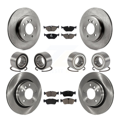 Bearings Disc Brake Rotors And Pads Front Rear Kit (10Pc) For 2001-2005 BMW 325i