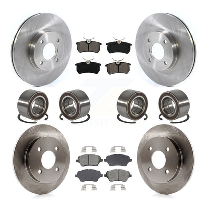 Bearing Disc Brake Rotor Pads Front Rear Kit (10Pc) For 2014-2019 Ford Fiesta ST