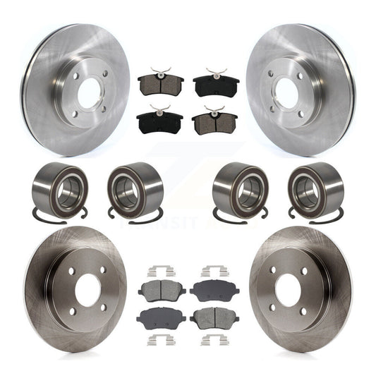 Bearing Disc Brake Rotor Pads Front Rear Kit (10Pc) For 2014-2019 Ford Fiesta ST