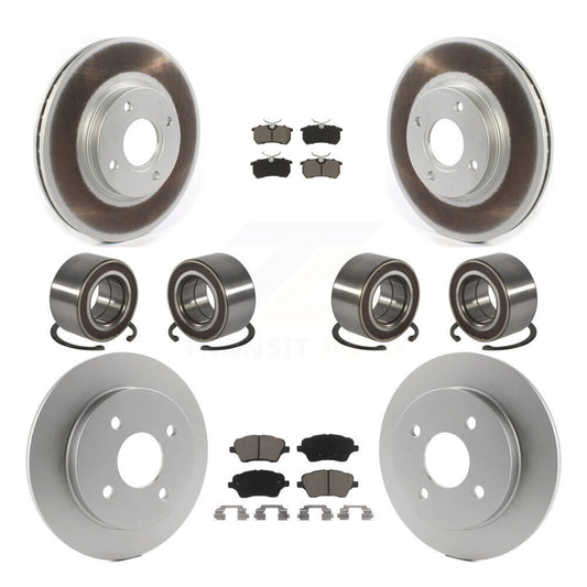 Bearing Coat Brake Rotor Pads Front Rear Kit (10Pc) For 2014-2019 Ford Fiesta ST
