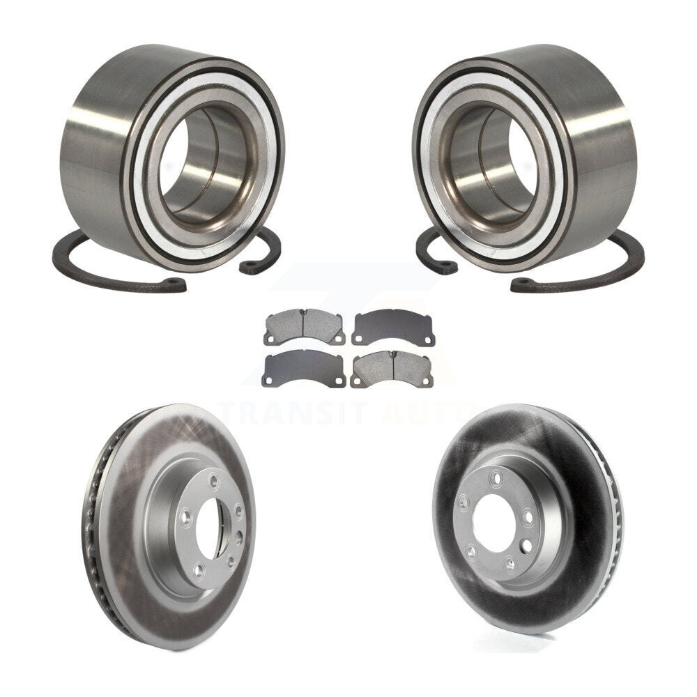 Wheel Bearing Coated Disc Brake Rotors And Pads Front Kit For Porsche Cayenne