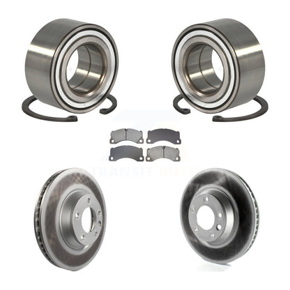 Wheel Bearing Coated Disc Brake Rotors And Pads Front Kit For Porsche Cayenne