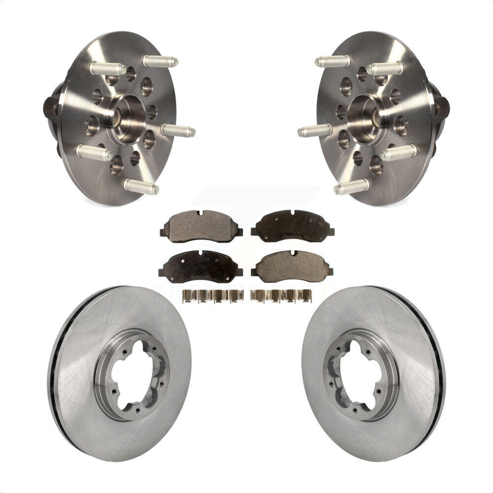 Hub Bearing Assembly Brake Rotor Pads Front Kit For Ford Transit-250 Transit-150