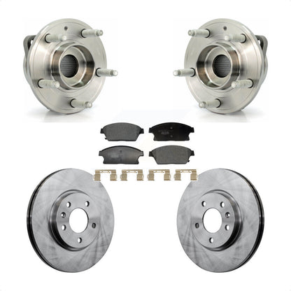 Hub Bearing Brake Rotor & Pad Front Kit For Chevrolet Cruze Buick Verano Orlando