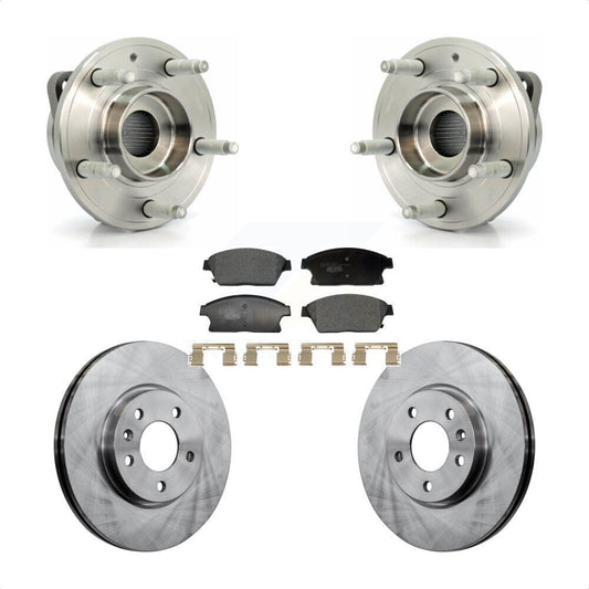 Hub Bearing Brake Rotor & Pad Front Kit For Chevrolet Cruze Buick Verano Orlando