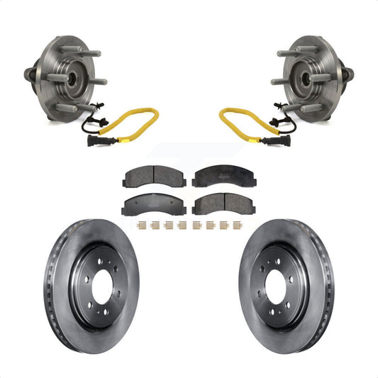 Hub Bearing Assembly Disc Brake Rotors And Pads Front Kit For Ford F-150