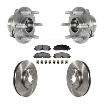 Hub Bearing Brake Rotor & Pad Front Kit For Chevrolet Traverse Blazer GMC Acadia