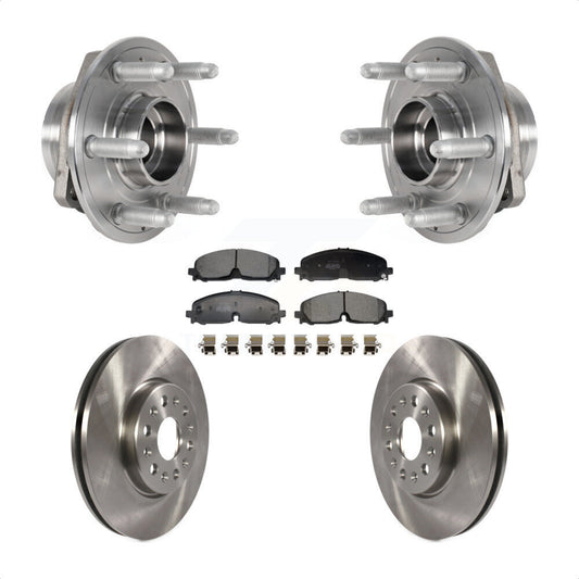 Hub Bearing Brake Rotor & Pad Front Kit For Chevrolet Traverse Blazer GMC Acadia