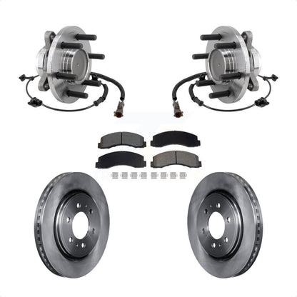Hub Bearing Disc Brake Rotor Pad Front Kit For Ford F-150 Expedition Lincoln RWD