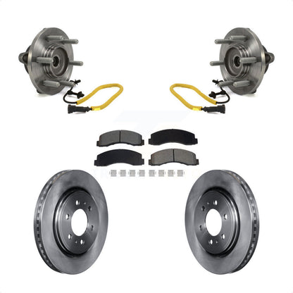 Hub Bearing Assembly Disc Brake Rotors And Pads Front Kit For Ford F-150