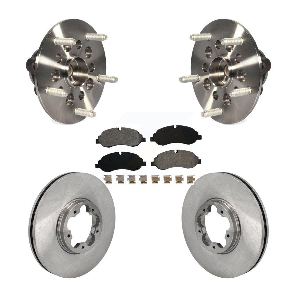 Hub Bearing Assembly Brake Rotor Pads Front Kit For Ford Transit-250 Transit-150