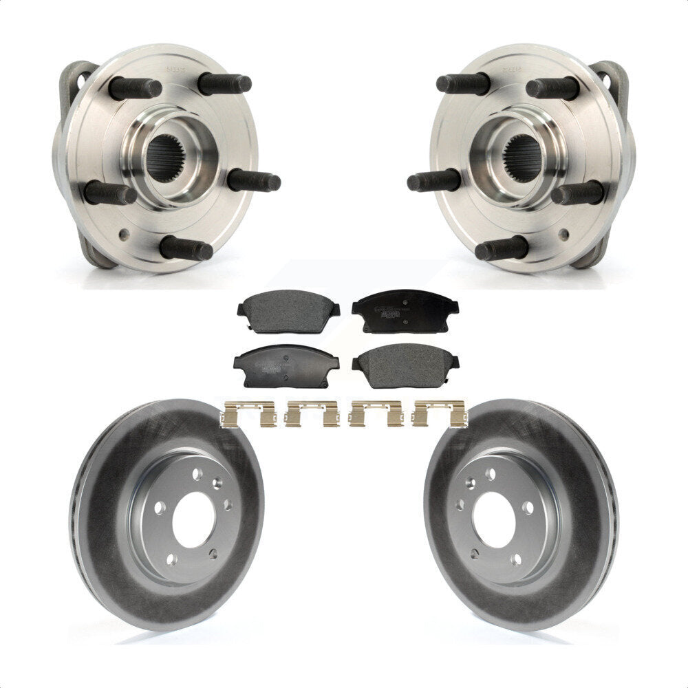 Hub Bearing Coated Brake Rotor & Pad Front Kit For Chevrolet Cruze DIESEL engine