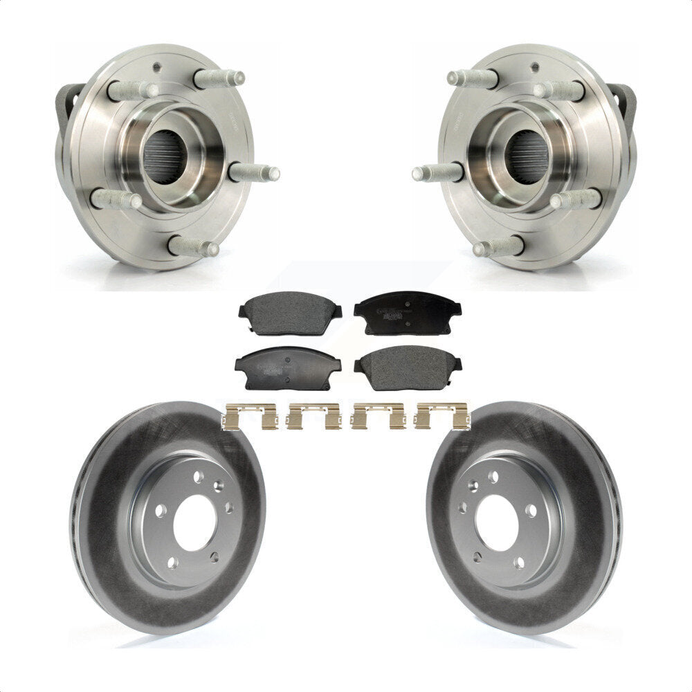 Hub Bearing Coat Brake Rotor Pad Front Kit For Chevrolet Cruze Buick Verano Volt