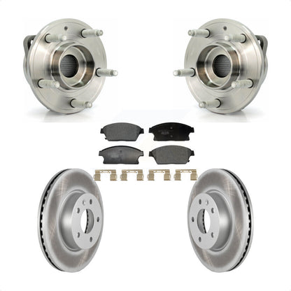 Hub Bearing Assembly Coated Disc Brake Rotor And Pads Front Kit For Cadillac ATS