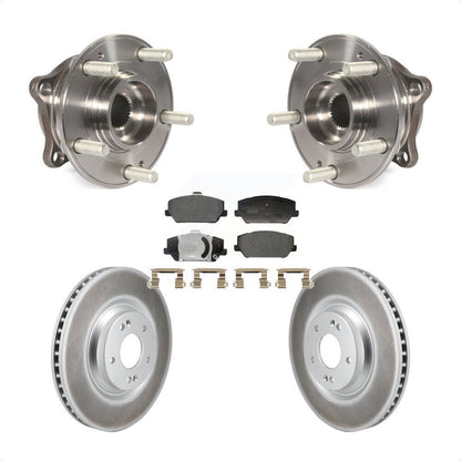 Hub Bearing Assembly Coated Brake Rotor And Pad Front Kit For Hyundai Veloster N