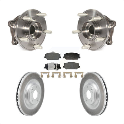 Hub Bearing Assembly Coated Brake Rotor And Pad Front Kit For Hyundai Veloster N