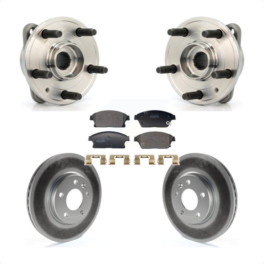 Hub Bearing Coated Brake Rotor & Pad Front Kit For Chevrolet Cruze DIESEL engine