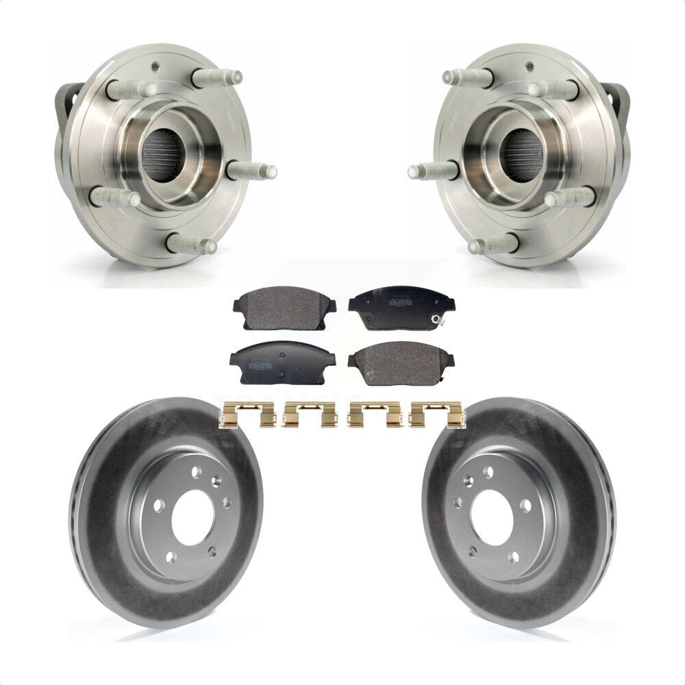 Hub Bearing Coat Brake Rotor Pad Front Kit For Chevrolet Cruze Buick Verano Volt