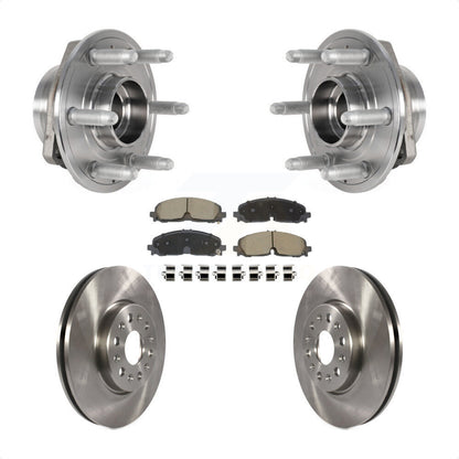 Hub Bearing Brake Rotor & Pad Front Kit For Chevrolet Traverse Blazer GMC Acadia