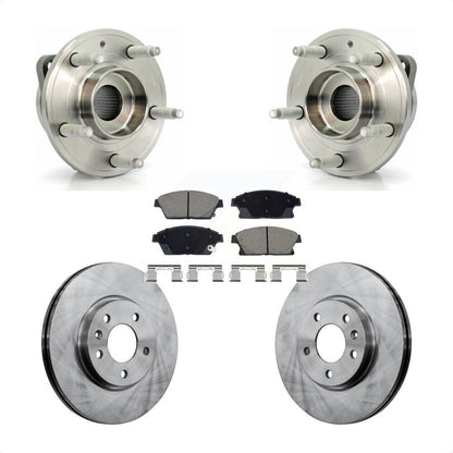 Hub Bearing Brake Rotor & Pad Front Kit For Chevrolet Cruze Buick Verano Orlando