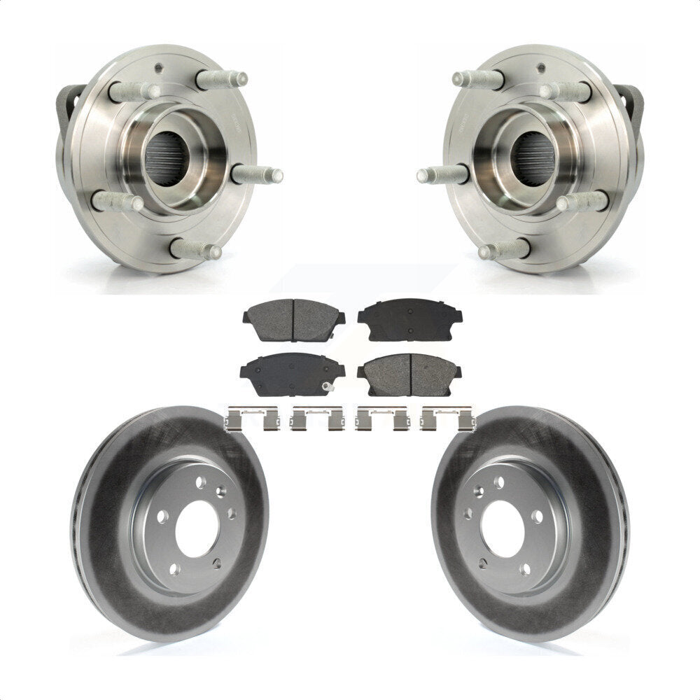 Hub Bearing Coat Brake Rotor Pad Front Kit For Chevrolet Cruze Buick Verano Volt