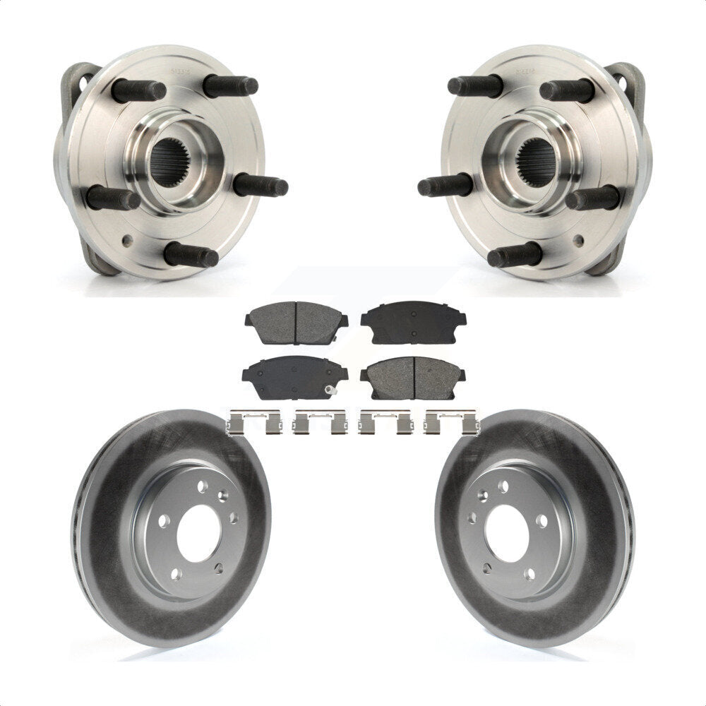 Hub Bearing Coated Brake Rotor & Pad Front Kit For Chevrolet Cruze DIESEL engine