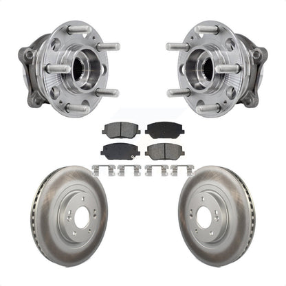 Hub Bearing Coated Disc Brake Rotor Pad Front Kit For 2019-2020 Hyundai Santa Fe