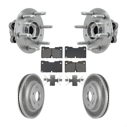 Hub Bearing Coated Brake Rotor Pad Front Kit For Chevrolet GMC Silverado 1500 XL