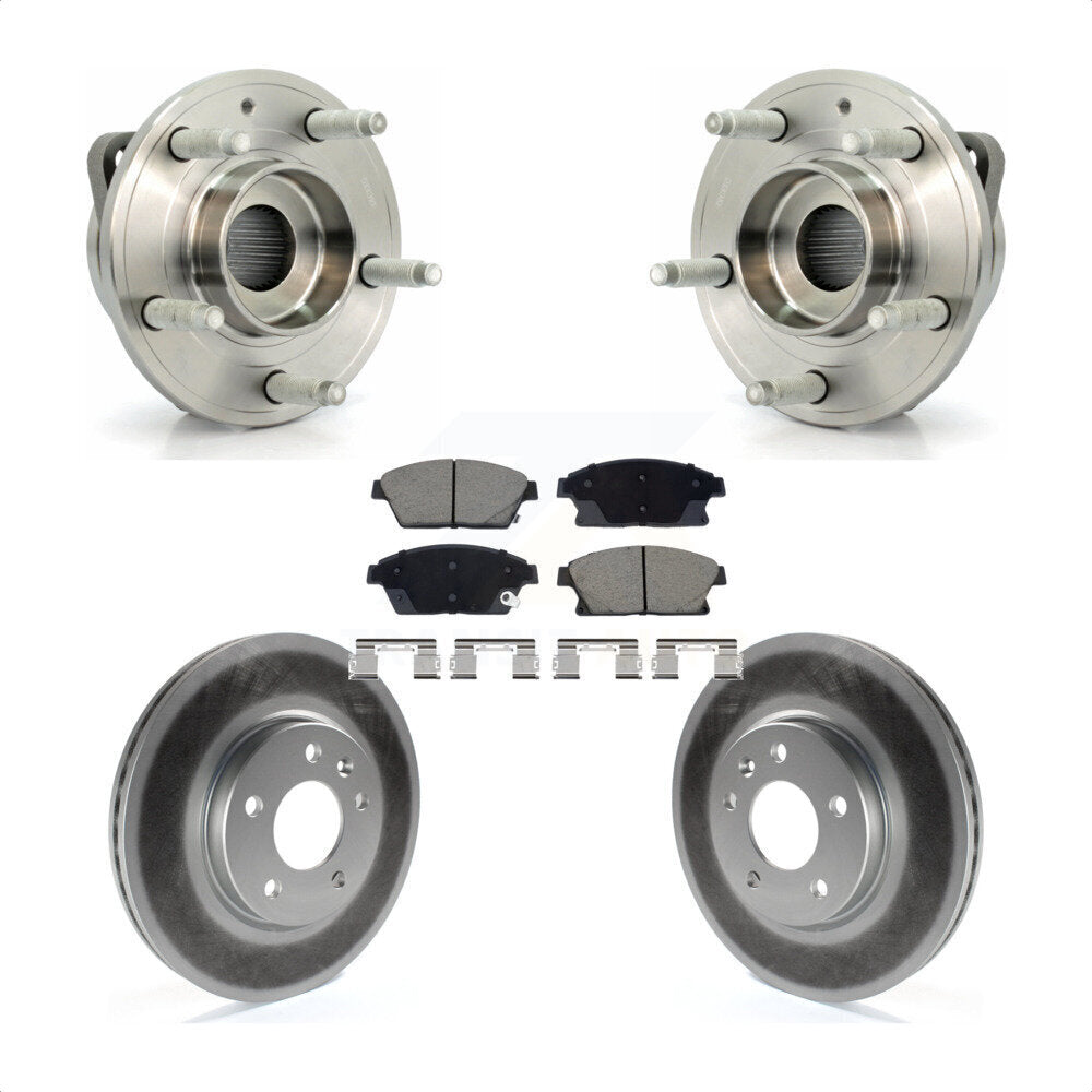 Hub Bearing Coat Brake Rotor Pad Front Kit For Chevrolet Cruze Buick Verano Volt