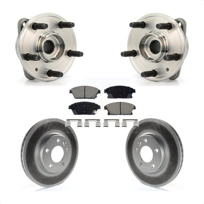 Hub Bearing Coated Brake Rotor & Pad Front Kit For Chevrolet Cruze DIESEL engine