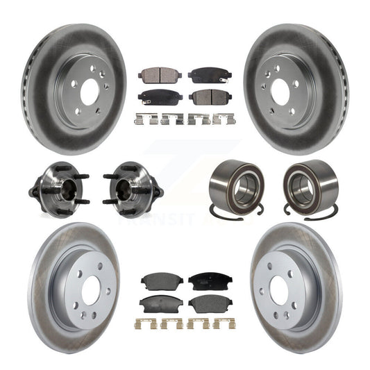 Hub Bearing Coat Brake Rotor Pads Front Rear Kit (10Pc) For Chevrolet Trax Buick