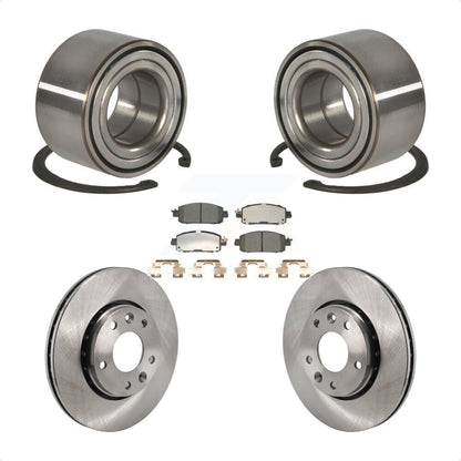 Wheel Bearing Disc Brake Rotors And Ceramic Pads Front Kit For Nissan Kicks
