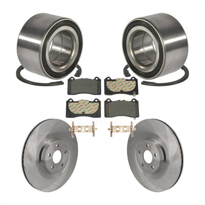 Wheel Bearing Disc Brake Rotors And Pads Front Kit For 2016-2018 Ford Focus RS