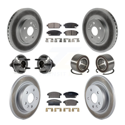 Hub Bearing Coat Brake Rotor Pads Front Rear Kit (10Pc) For Chevrolet Trax Buick