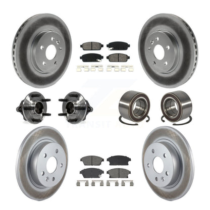 Hub Bearing Coat Brake Rotor Pads Front Rear Kit (10Pc) For Chevrolet Trax Buick