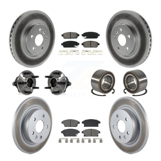Hub Bearing Coat Brake Rotor Pads Front Rear Kit (10Pc) For Chevrolet Trax Buick